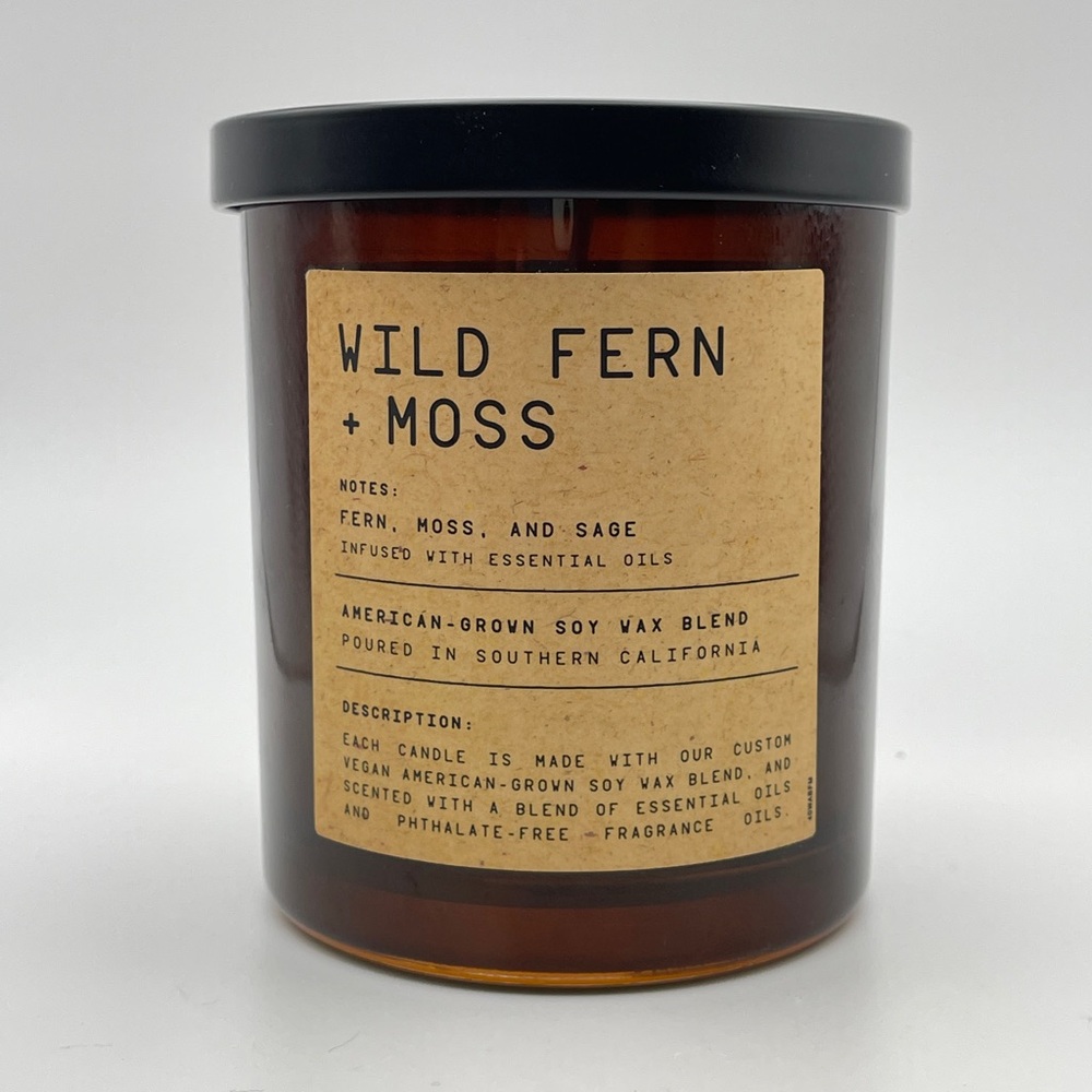 LEOBEN CO CANDLE WILD FERN & MOSS 1 WICK 9 oz